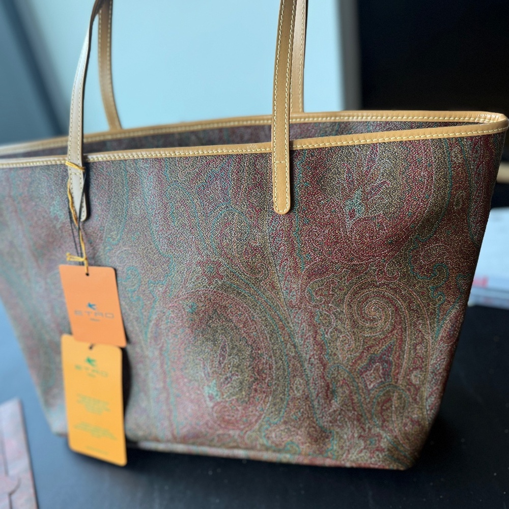 ETRO Arnica zippered tote bag